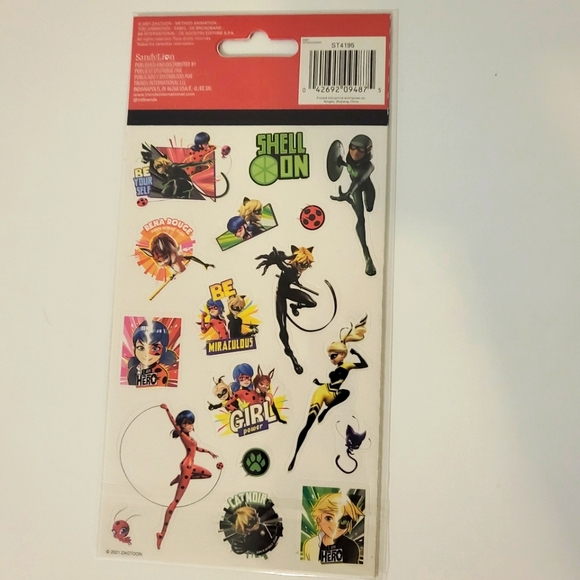 Miraculous Ladybug Stickers Set 4 Sheets - Picture 5 of 5